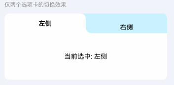 两个选项卡
